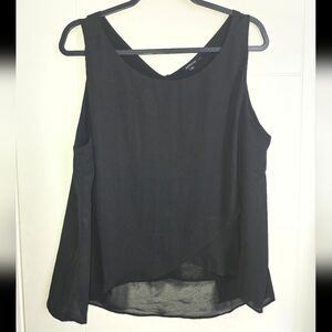 Ambience Elegant Black Sleeveless Top Sz XL